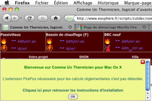 Installation et lancement de Comme Un Thermicien sur Max Os X