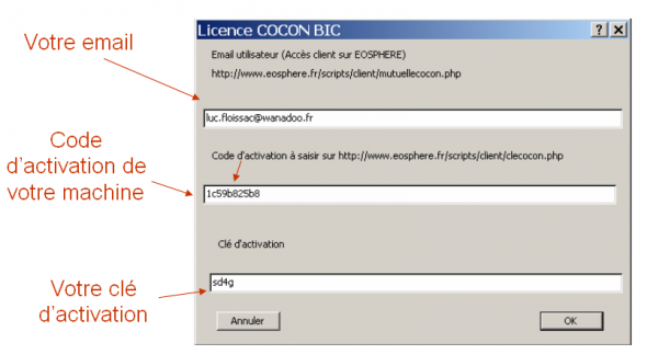 Licence COCON - BIC