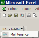 Bouton de barre de menus