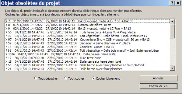 Gestion des objets obsolètes d'un projet Gestion des objets obsolètes d'un projet