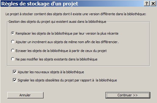 Règles de stockage d'un projet de construction Règles de stockage d'un projet de construction