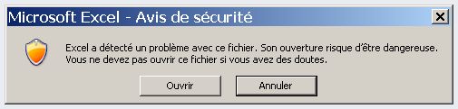 D&eacute;tection probl&egrave;me de s&eacute;curit&eacute;